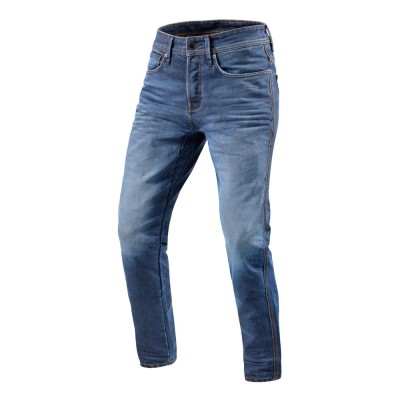 Jeans Rev'it Reed Sf Blu Medio Slavato L32 Accorciato - Jeans per Moto