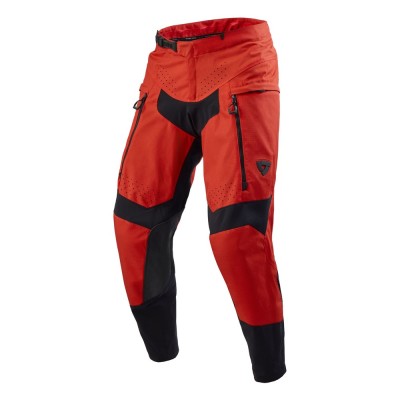 Pantaloni Rev'it Peninsula Rosso Accorciato - Pantaloni Moto in Tessuto