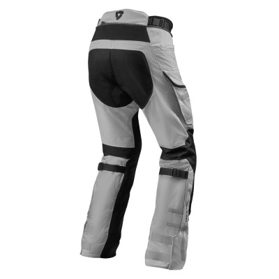 Pantaloni In Tessuto Revit Sand 4 H2O Argento Nero Accorciato - Pantaloni e Leggins Moto in Tessuto