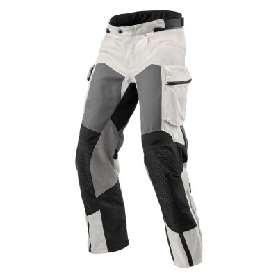 Pantaloni in Tessuto Rev'it Cayenne 2 Argento Accorciato - Pantaloni e Leggins Moto in Tessuto