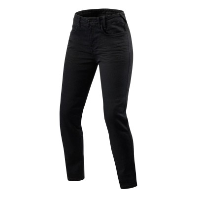 Jeans Rev'it Maple 2 Ladies Sk Nero L30 Accorciato - Pantaloni Moto Donna