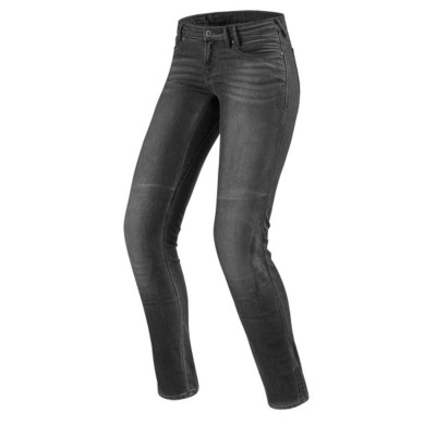 Jeans Rev'it Westwood Ladies SF Grigio Medio Slavato L32 Standard - Pantaloni Moto Donna