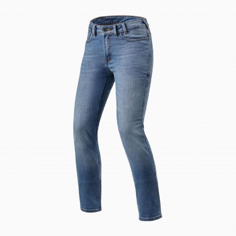 Jeans Donna Revit Victoria Ladies Azzuro Classic Slavato L32 Standard - Pantaloni Moto Donna