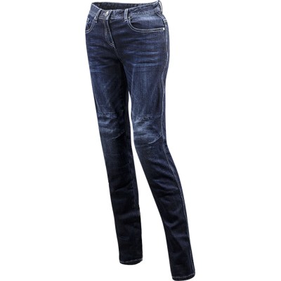 Jeans Moto Ls2 Vision Evo Donna Blu Standard - Pantaloni Moto Donna