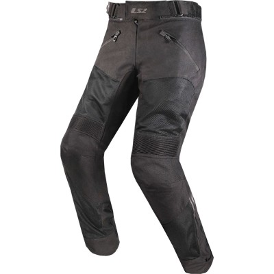 Pantalone Moto in Tessuto Ls2 Vento Uomo Nero - Pantaloni Moto in Tessuto