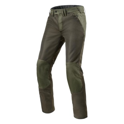 Pantaloni in Tessuto Rev'it Eclipse Verde Scuro Standard - Pantaloni Moto in Tessuto