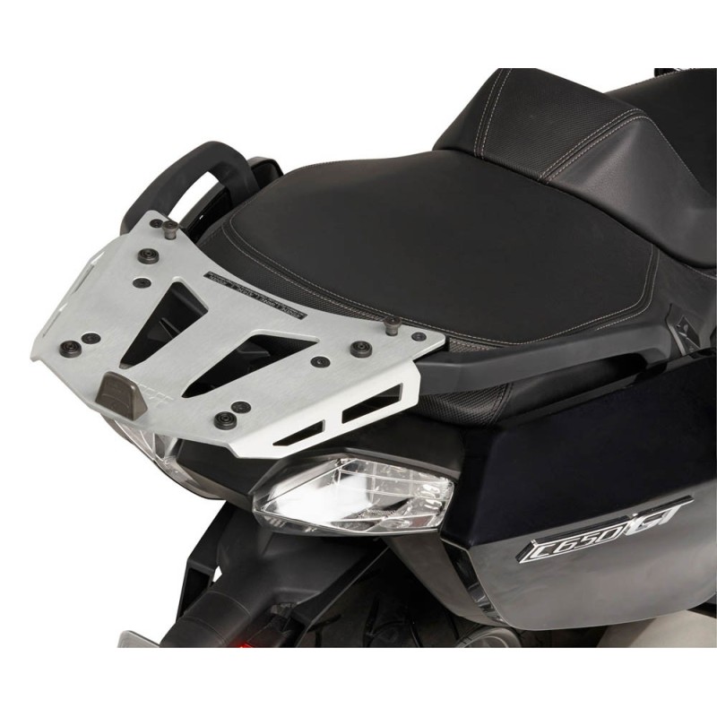 Portapacchi Posteriore In Alluminio Per Yamaha NMAX155/NMAX125 2020-2024, Finitura Nera Opaca