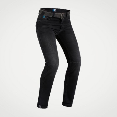Jeans Uomo Pmj Caferacer Nero Con Cintura Standard - Jeans per Moto
