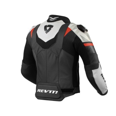 Giacca In Pelle Revit Hyperspeed 2 Air Nero Bianco - Giacche Moto in Pelle