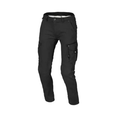 Pantaloni Macna Takar Nero Accorciato - Pantaloni Moto in Tessuto