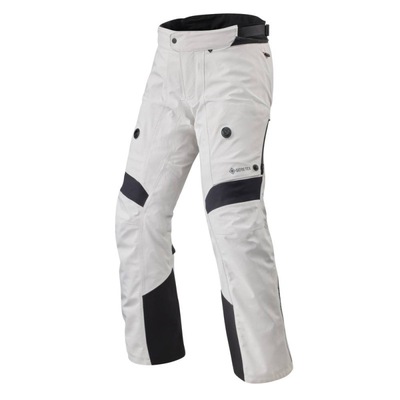 Pantaloni In Tessuto Revit Poseidon 3 Gtx Argento Nero Standard - Pantaloni e Leggins Moto in Tessuto