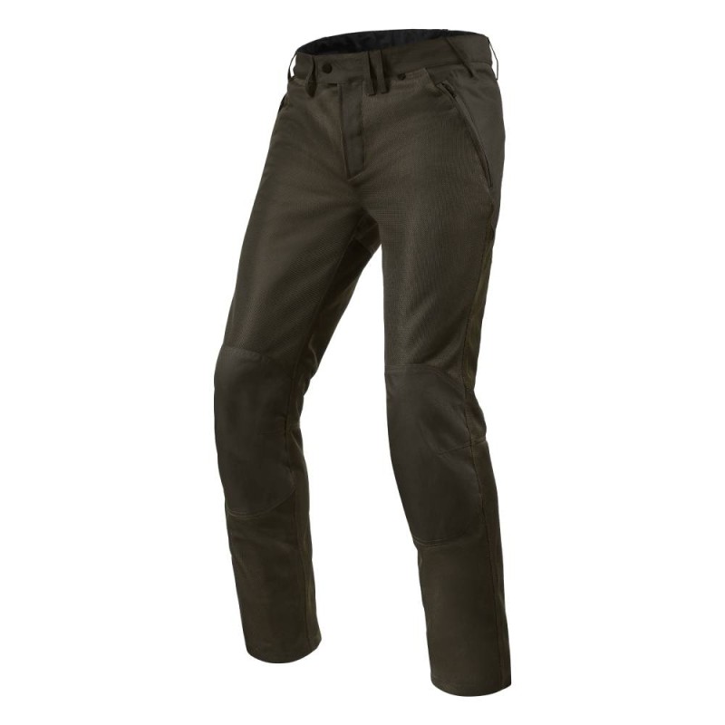 Pantaloni in Tessuto Rev'it Eclipse 2 Verde Allungato - Pantaloni Moto in Tessuto