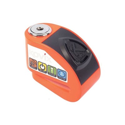 Bloccadisco Con Allarme Kovix KD6-FO Arancione Fluo - Bloccadisco