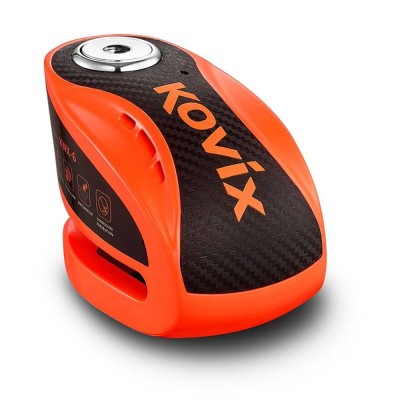 Bloccadisco Con Allarme Kovix KNX6-FO Arancione Fluo - Bloccadisco