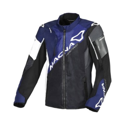 Giacca MX Enduro In Tessuto Macna Sigil Nero Blu - Giacche Moto in Tessuto