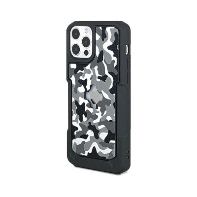 Custodia Adatta Per iPhone 12/12 Pro Con Supporto Cube X-Guard Mimetica - Custodie Protettive