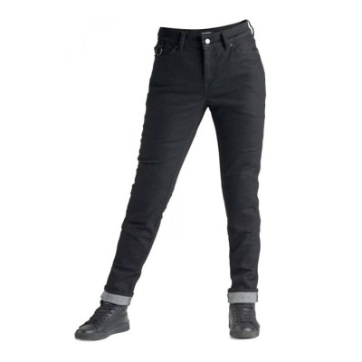 Jeans Donna Pando Moto Kissaki Arm 01 L34 Allungato Nero - Pantaloni Moto Donna