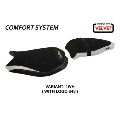 Rivestimento sella compatibile Ducati 848 / 1098 / 1198 (07-13) modello Cervia Velvet comfort system - Selle Personalizzate