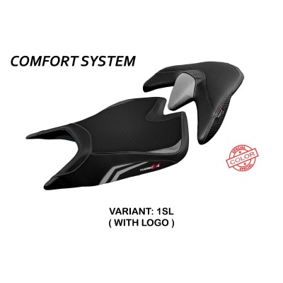 Rivestimento sella compatibile Aprilia Tuono V4 (21-22) modello Zuera special color comfort system - Selle Personalizzate