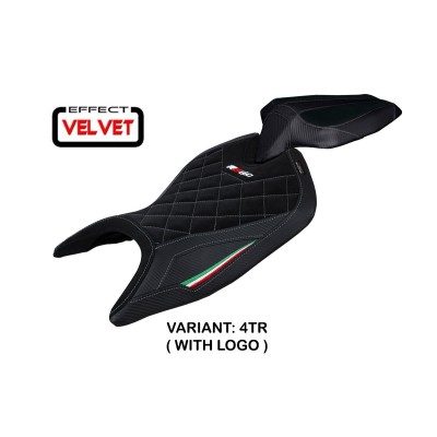 Rivestimento sella compatibile Aprilia RS 660 (21-22) modello Mamba Velvet - Selle Personalizzate