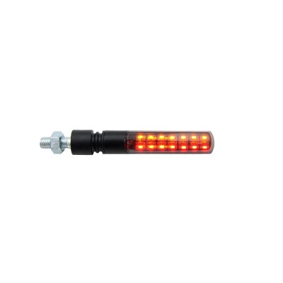 Frecce + luce rossa posteriore + luce stop( Coppia Indicatori Di Direzione Omologati E.8) FRE923NER Lightech - Frecce Moto