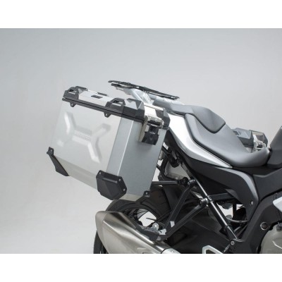 Kit Valigie e Supporti Sw-Motech TRAX ADV 37 Litri Alluminio Argento KFT.07.592.70001/S - Set Viaggio
