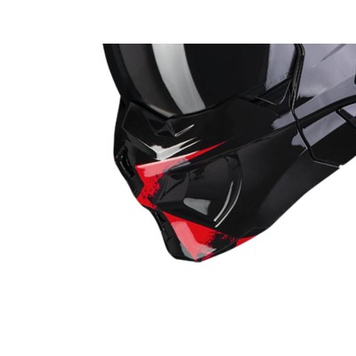Maschera Scorpion Covert-X Tanker Nero Rosso - Maschere Moto