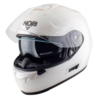Casco Integrale Nos NS-7F White - Caschi Moto Integrali