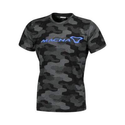 T-Shirt Macna Dazzle Logo 2.0 Nero Grigio Blu - Maglie e Felpe