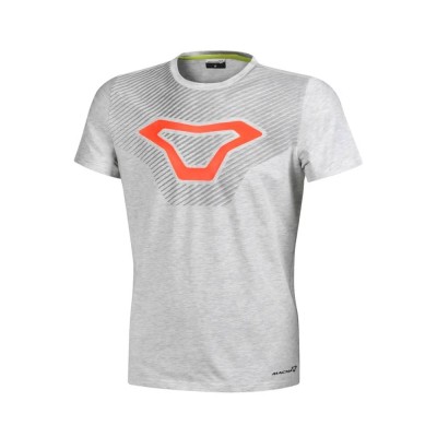 T-Shirt Macna Logo Bianco Arancio - Maglie e Felpe