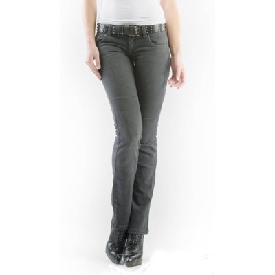 Jeans Donna Motto Wear Kira Grigio Scuro - Pantaloni Moto Donna