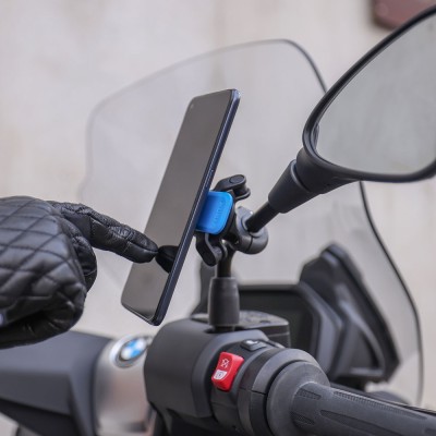 Supporto Telefono Specchietto Retrovisore Moto/Scooter Quad Lock Mirror - Attacchi Porta Navigatori e Smartphone