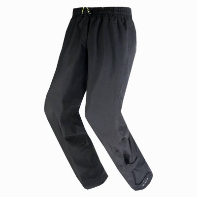 Pantaloni Unisex Antipioggia Ls2 X-Rain Nero H-V Giallo - Pantaloni Impermeabili Moto