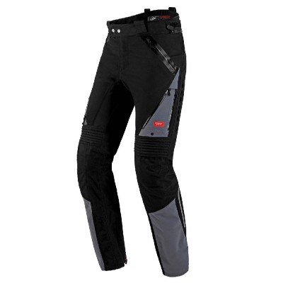 Pantaloni in Tessuto Spidi H2Out Globetracker Pants Grigio - Pantaloni Impermeabili Moto