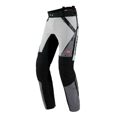 Pantaloni in Tessuto Spidi H2Out Globetracker Pants Nero/Grigio - Pantaloni Impermeabili Moto