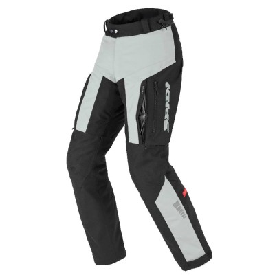 Pantaloni in Tessuto Spidi H2Out Outlander Pants Nero/Ghiaccio - Pantaloni Impermeabili Moto