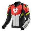 Giacca in Pelle Revit Hyperspeed Air Nero Neon Rosso