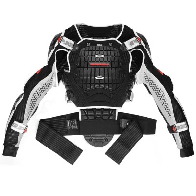 Giacca Protettiva Spidi Warrior Jacket Nero Bianco - Corpetti Completi