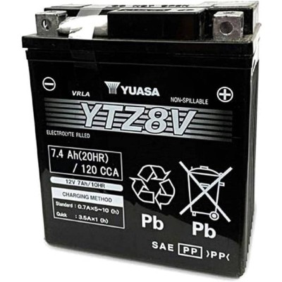 Batteria Sigillata Precaricata Yuasa YTZ8V - Batterie Moto Sigillate