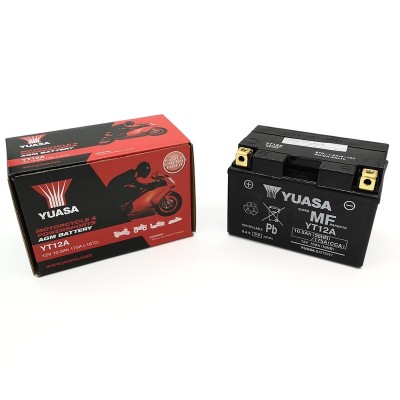 Batteria Sigillata Precaricata Yuasa YT12A - Batterie Moto Sigillate
